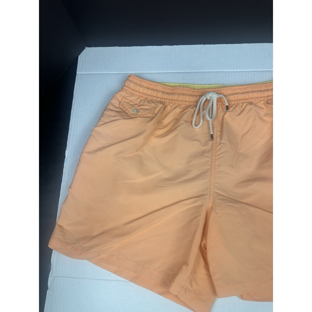 Polo Ralph Lauren Orange Lined Swim Trunks 2XL Board Shorts - Picture 2 of 9